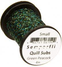 Semperfli Quill Subs 1,5 mm Green Peacock